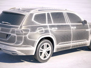 Volkswagen Atlas R-line 2018 3D Model