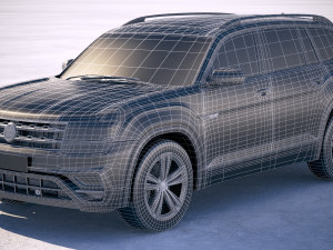 Volkswagen Atlas R-line 2018 Modelo 3D