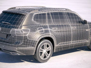 Volkswagen Atlas R-line 2018 3D Model