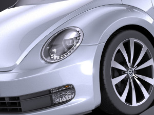 Volkswagen Beetle 2012-2015 vray 3D Model