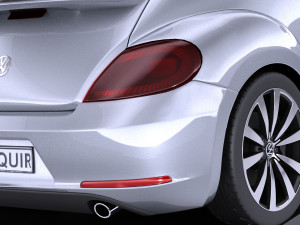 Volkswagen Beetle 2012-2015 vray 3D Model