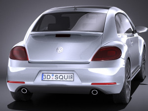 Volkswagen Beetle 2012-2015 vray 3D Model
