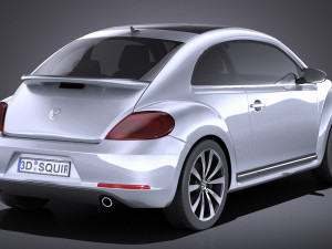 Volkswagen Beetle 2012-2015 vray 3D Model