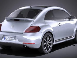 Volkswagen Beetle 2012-2015 vray 3D Model