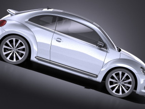 Volkswagen Beetle 2012-2015 vray 3D Model