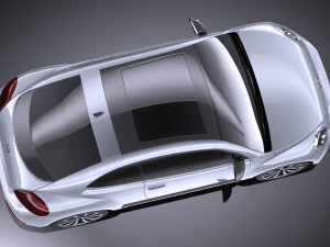 Volkswagen Beetle 2012-2015 vray 3D Model