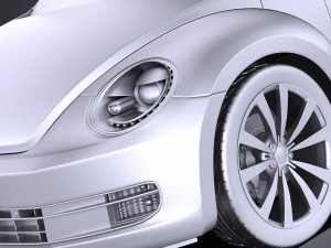 Volkswagen Beetle 2012-2015 vray 3D Model