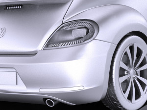 Volkswagen Beetle 2012-2015 vray 3D Model