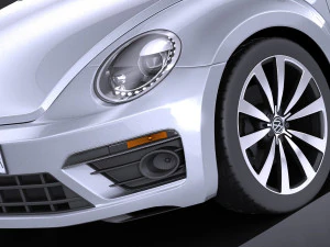Volkswagen Beetle Convertible R-line 2015 vray 3D Model