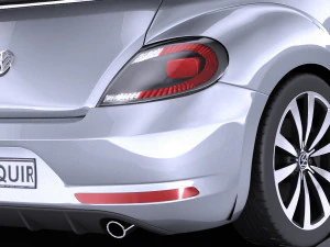 Volkswagen Beetle Convertible R-line 2015 vray 3D Model