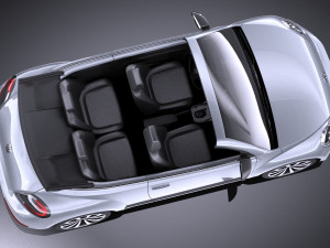 Volkswagen Beetle Convertible R-line 2015 vray Model 3D