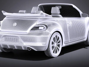 Volkswagen Beetle Convertible R-line 2015 vray 3D Model