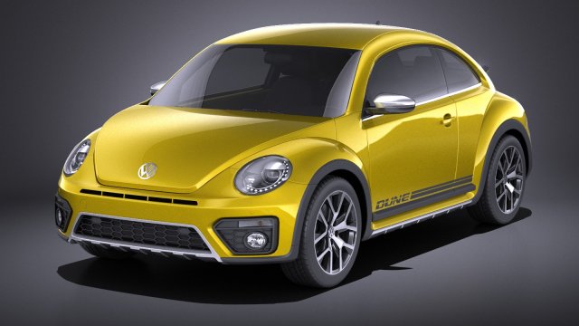 Volkswagen Beetle Dune 2018 vray Modello 3D .c4d .max .obj .3ds .fbx .stl .blend