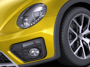 Volkswagen Beetle Dune 2018 vray Modello 3D