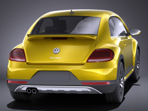 Volkswagen Beetle Dune 2018 vray Modello 3D
