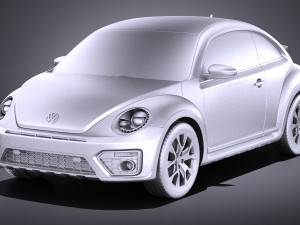 Volkswagen Beetle Dune 2018 vray Modello 3D