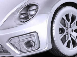 Volkswagen Beetle Dune 2018 vray Modello 3D