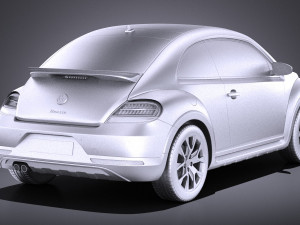 Volkswagen Beetle Dune 2018 vray Modello 3D