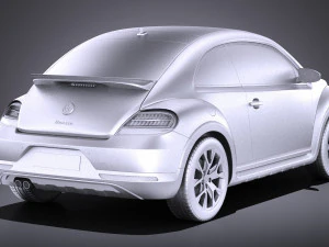 Volkswagen Beetle Dune 2018 vray 3D Model