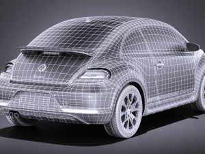 Volkswagen Beetle Dune 2018 vray Modello 3D