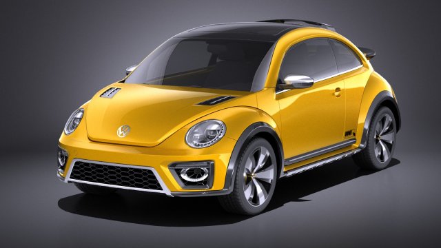 Volkswagen Beetle Dune Concept 2014 vray Model 3D .c4d .max .obj .3ds .fbx .stl .blend
