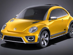 大众甲壳虫沙丘概念车 2014 vray 3D 模型