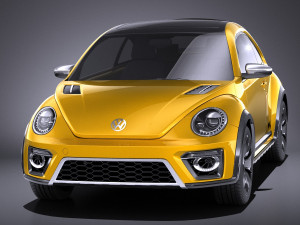 Volkswagen Beetle Dune Concept 2014 vray Model 3D