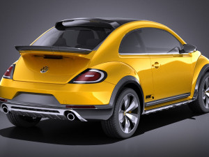 Volkswagen Beetle Dune Concept 2014 vray Model 3D