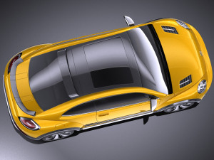 Volkswagen Beetle Dune Concept 2014 vray Model 3D