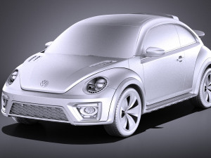 Volkswagen Beetle Dune Concept 2014 vray Model 3D