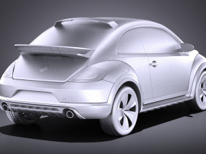 Volkswagen Beetle Dune Concept 2014 vray Model 3D
