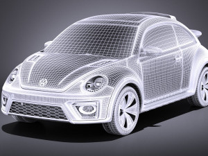 Volkswagen Beetle Dune Concept 2014 vray Model 3D