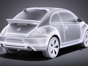 Volkswagen Beetle Dune Concept 2014 vray Model 3D