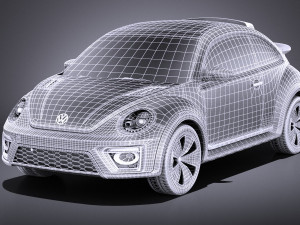 Volkswagen Beetle Dune Concept 2014 vray Model 3D