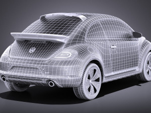 Volkswagen Beetle Dune Concept 2014 vray Model 3D