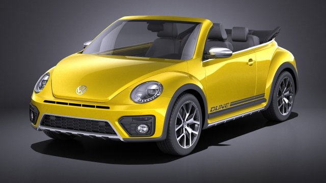 Volkswagen Beetle Dune Convertible 2017 vray 3D मॉडल .c4d .max .obj .3ds .fbx .stl .blend
