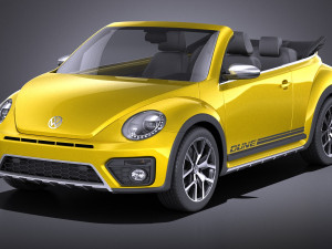 volkswagen beetle dune convertible 2017 vray 3D Model