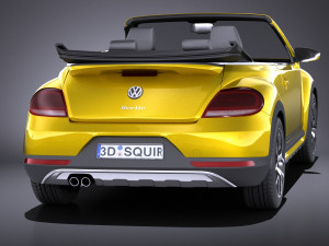 Volkswagen Beetle Dune Convertible 2017 vray 3D मॉडल