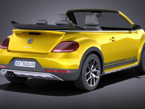 Volkswagen Beetle Dune Convertible 2017 vray 3D मॉडल