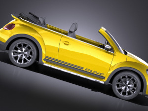 Volkswagen Beetle Dune Convertible 2017 vray 3D मॉडल