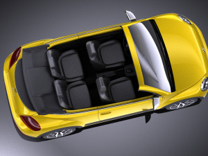 Volkswagen Beetle Dune Convertible 2017 vray 3D मॉडल