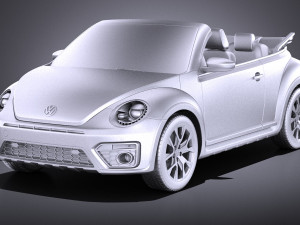 Volkswagen Beetle Dune Convertible 2017 vray 3D मॉडल