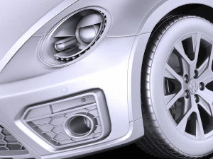 Volkswagen Fusca Dune convers&iacute;vel 2017 vray Modelo 3D