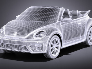 Volkswagen Beetle Dune Convertible 2017 vray 3D मॉडल