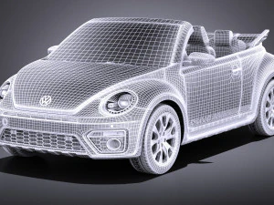 Volkswagen Fusca Dune convers&iacute;vel 2017 vray Modelo 3D
