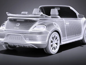 Volkswagen Fusca Dune convers&iacute;vel 2017 vray Modelo 3D