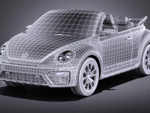 Volkswagen Fusca Dune convers&iacute;vel 2017 vray Modelo 3D