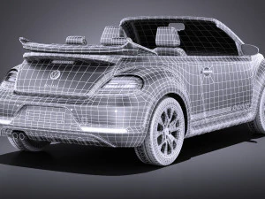 Volkswagen Fusca Dune convers&iacute;vel 2017 vray Modelo 3D