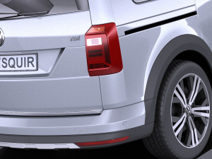 Volkswagen Caddy Alltrack 2018 vray 3D Model