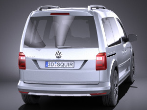 Volkswagen Caddy Alltrack 2018 vray 3D Model
